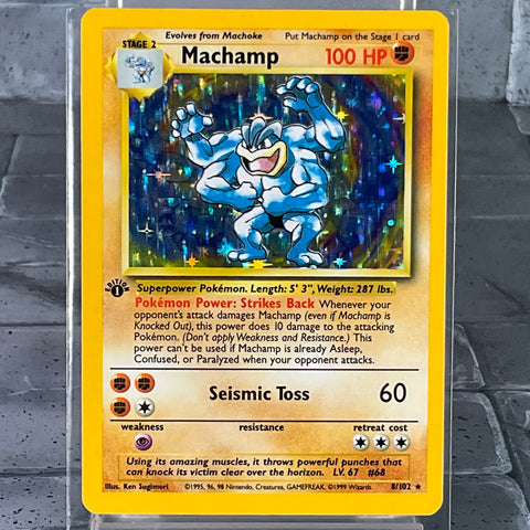 Machamp - 8/102 - Holo Rare 1st Edition