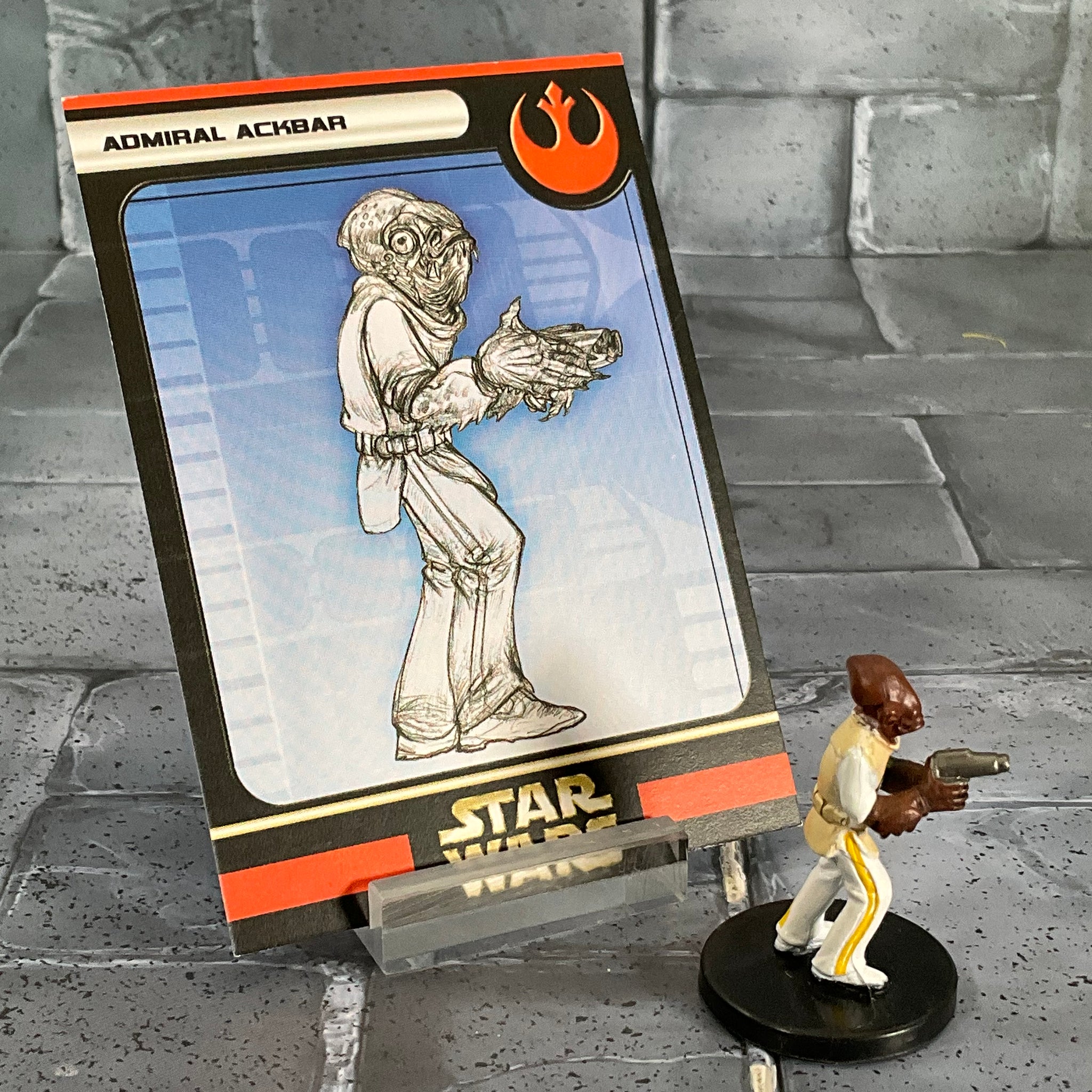 Star Wars Miniatures 43/60 Admiral Ackbar