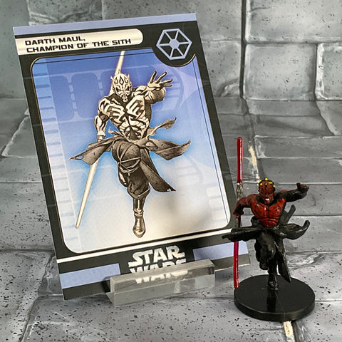 Star Wars Miniatures 40/60 Darth Maul Champion of the Sith