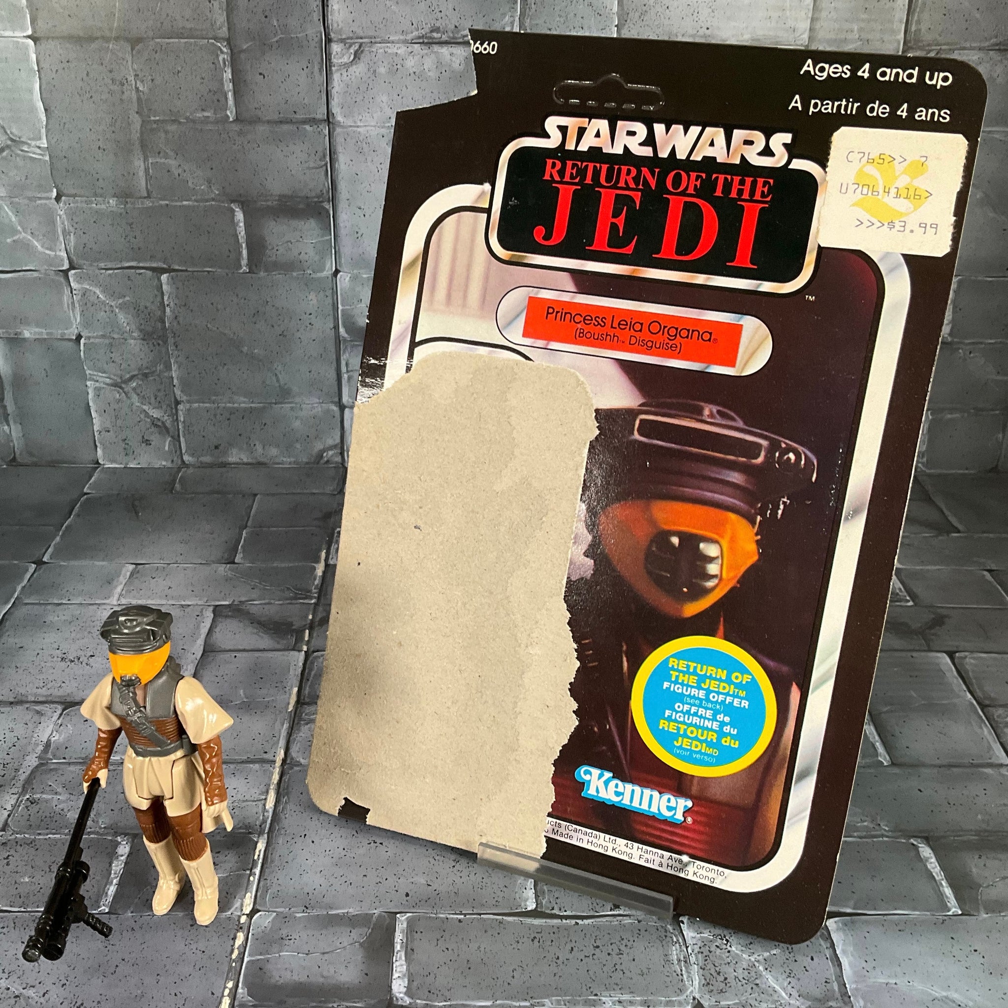 Vintage Kenner Star Wars - Leia in Boushh Disguise With Cardback