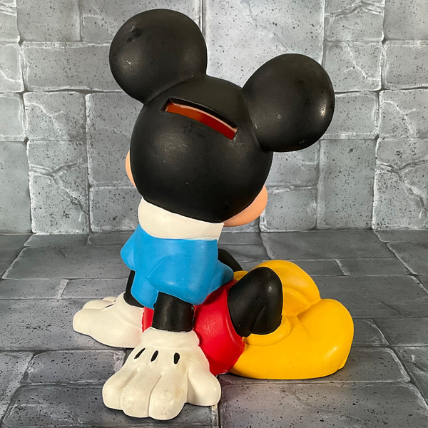 Vintage Vinyl Mickey Mouse Coin Bank