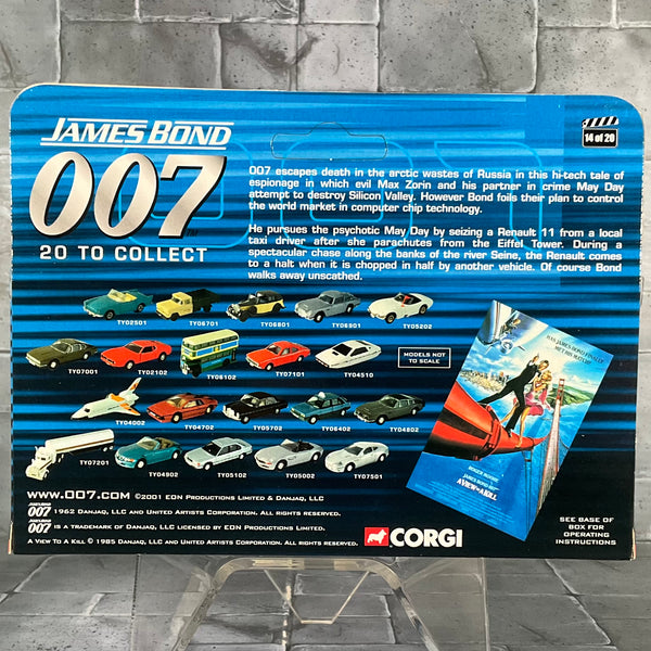 007 James Bond Corgi - A View To A Kill Renault Taxi