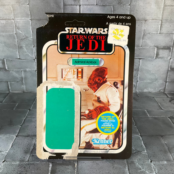 Vintage Kenner Star Wars - Admiral Ackbar with Cardback