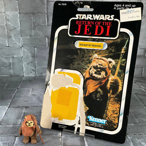 Vintage Kenner Star Wars - Wicket W. Warrick With Cardback