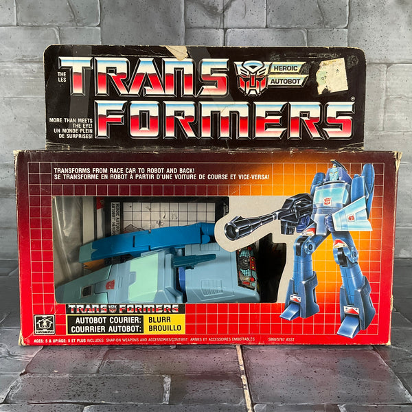 Transformers: G1 - Blurr Complete in Box Canadian (Takara, 1986)