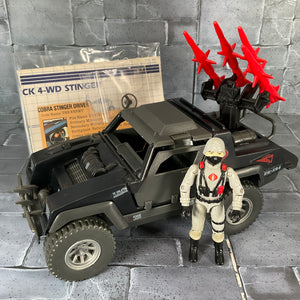 Vintage GI Joe - Cobra Stinger with Driver