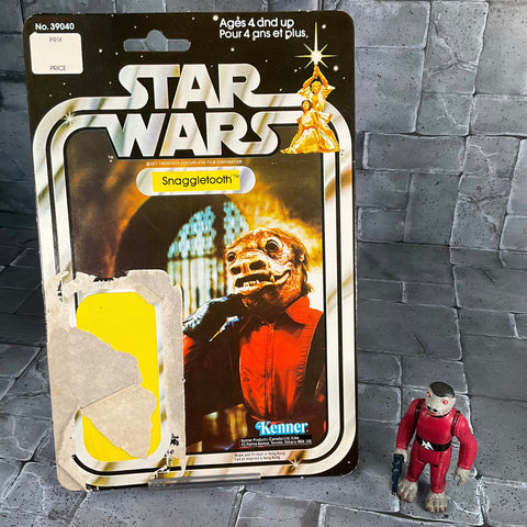 Vintage Kenner Star Wars - Snaggletooth with Cardback