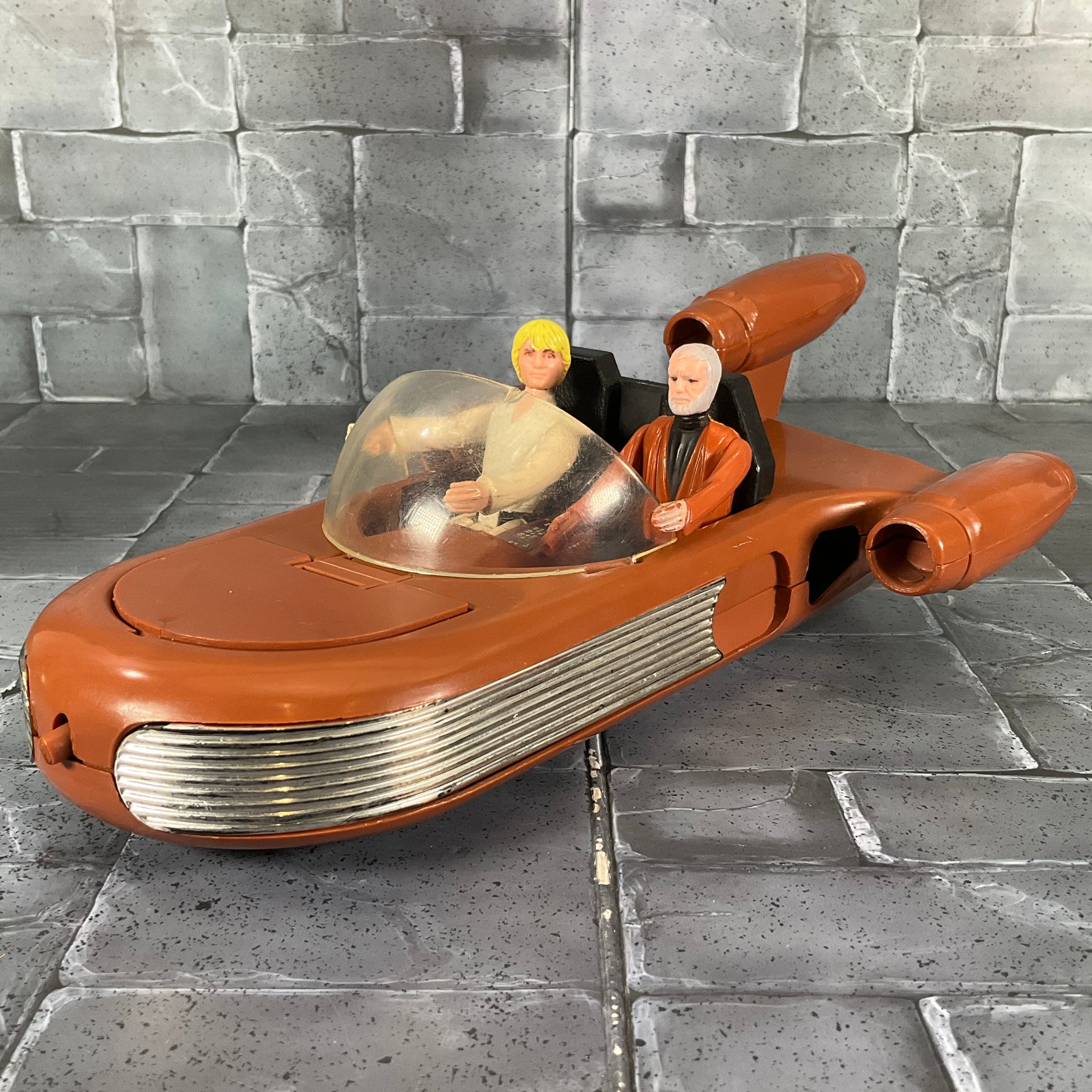 Vintage Kenner Star Wars - Landspeeder with Luke and Obi-Wan