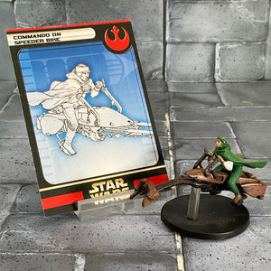 Star Wars Miniatures 4/60 Commando on Speeder Bike