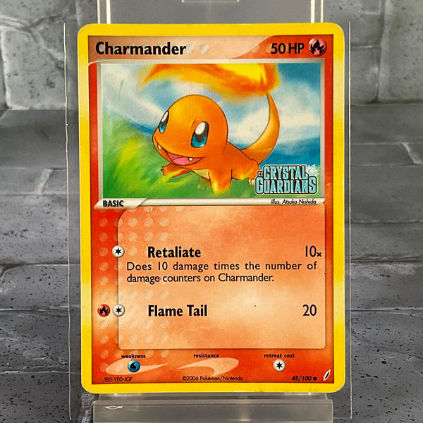 Pokémon TCG – Crystal Guardians: Charmander (Reverse Holo) #48 - MP Condition