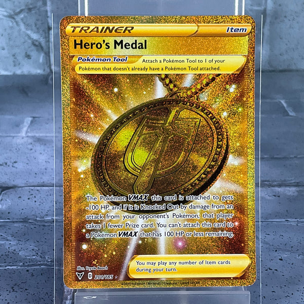Pokémon TCG – Vivid Voltage: Hero’s Medal #201 - NM Condition