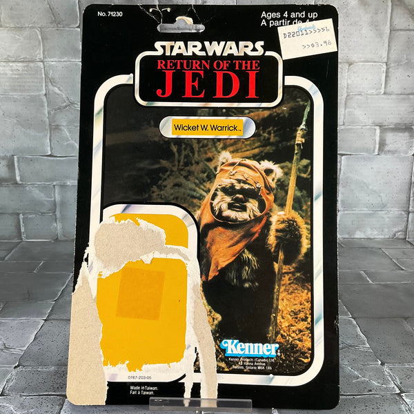 Vintage Kenner Star Wars - Wicket W. Warrick With Cardback