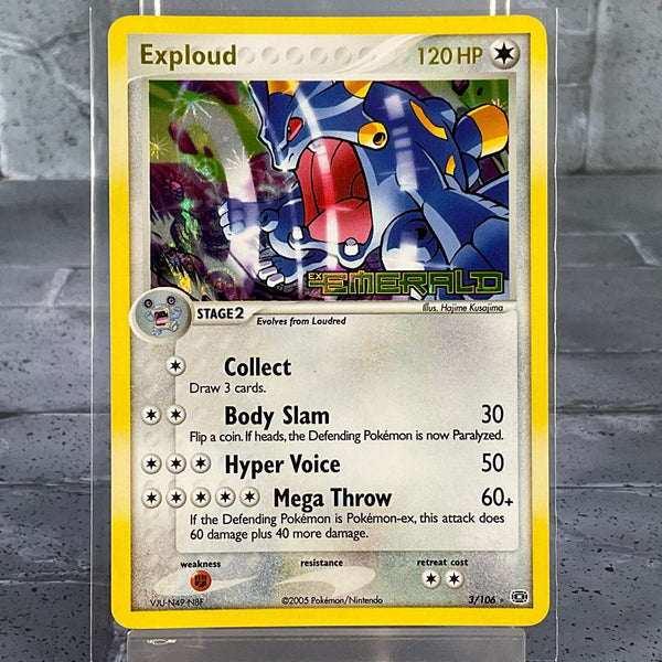 Pokémon TCG – Emerald: Exploud #3 (Reverse Holo) – LP Condition