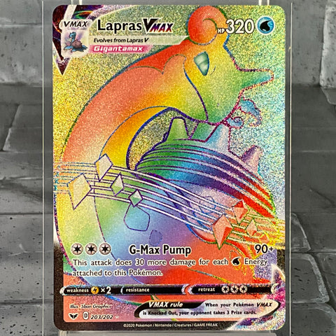 Lapras VMAX - 203/202 - Rainbow Rare