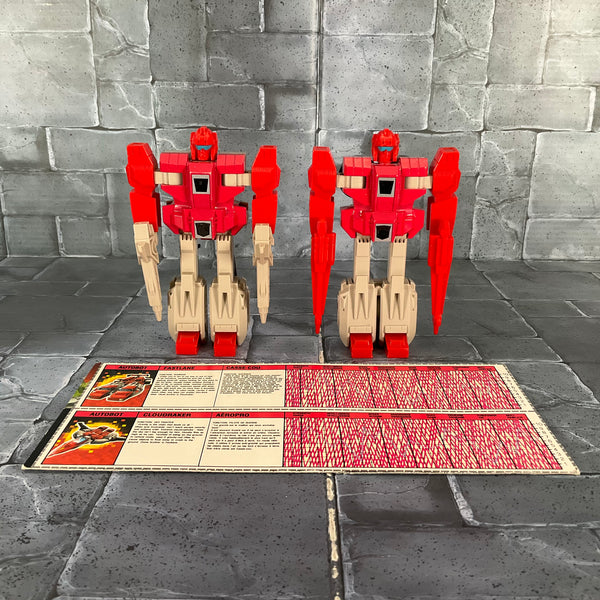 Transformers G1 Fastlane and Cloudraker Autobot Clones