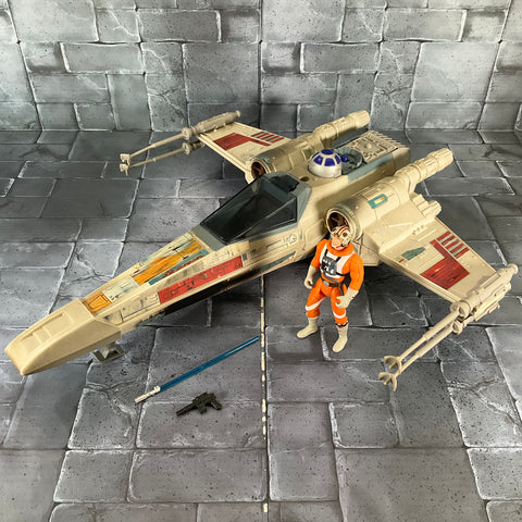 Star Wars PotF X-Wing Fighter with Pilot Luke