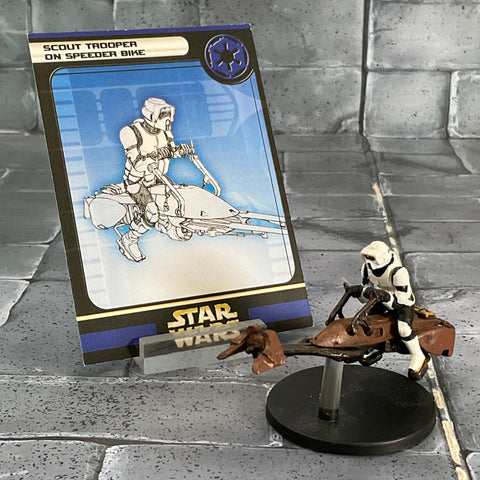 Star Wars Miniatures 34/60 Scout Trooper on Speeder Bike