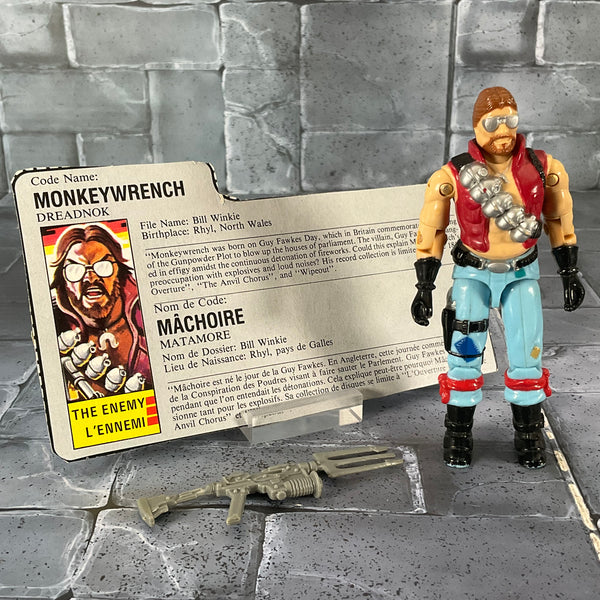 Vintage GI Joe - Monkeywrench V1 w Card