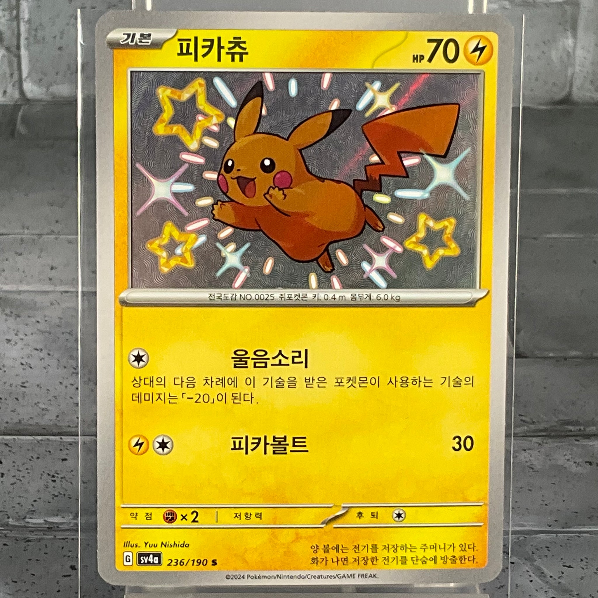 Shiny Pikachu - 236/190 (Korean)