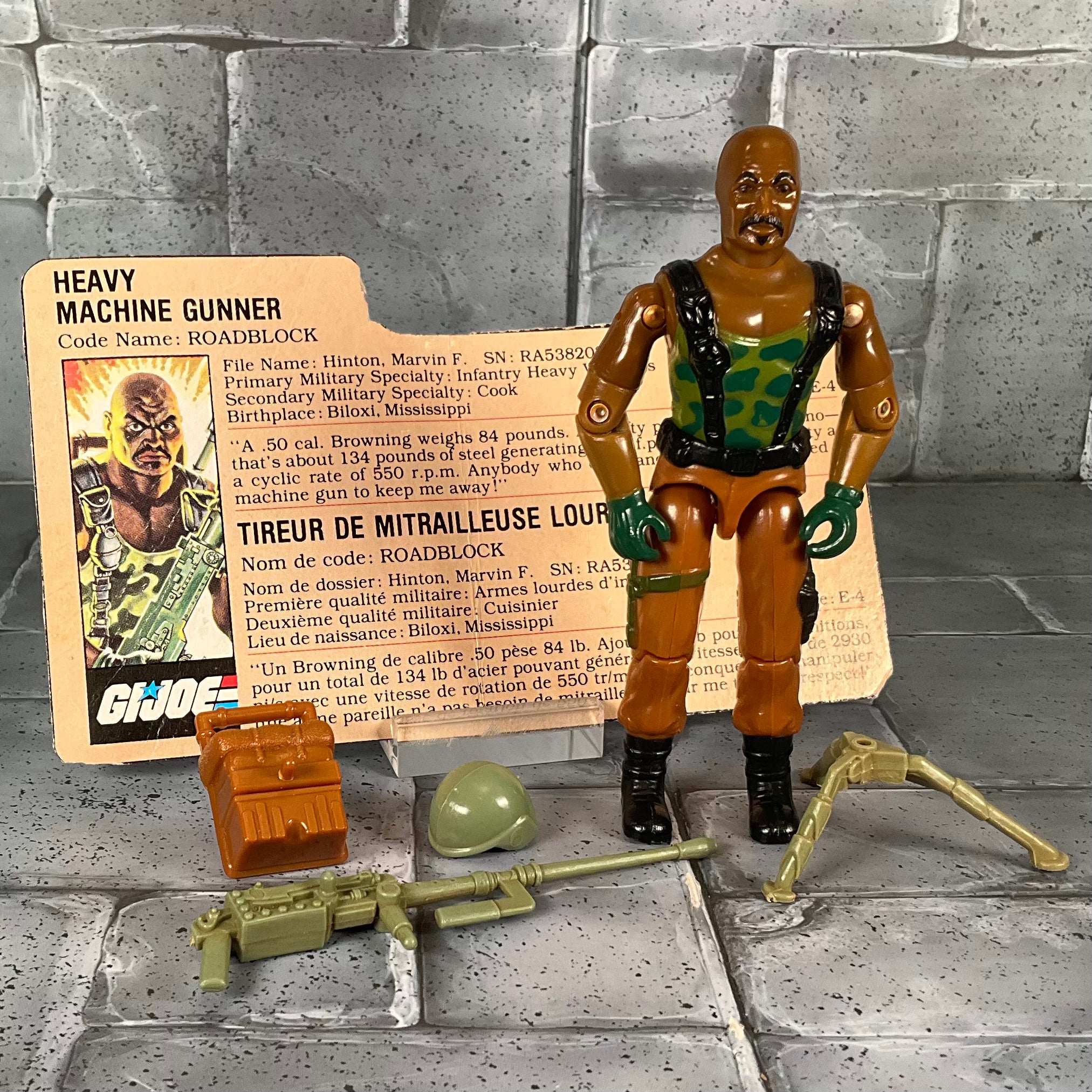 Vintage GI Joe Roadblock Cherry Bomb Toys