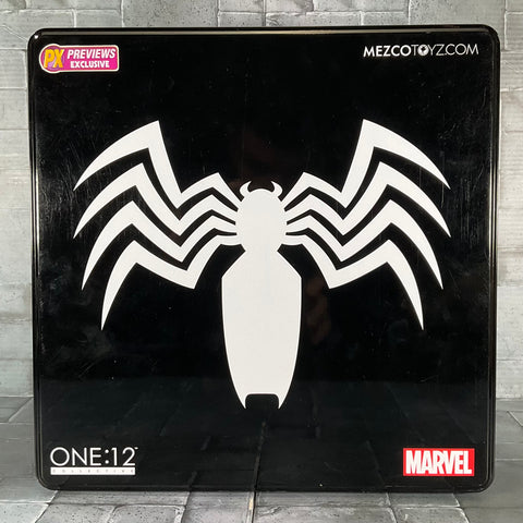 Mezco One:12 Black Suit Spider-Man