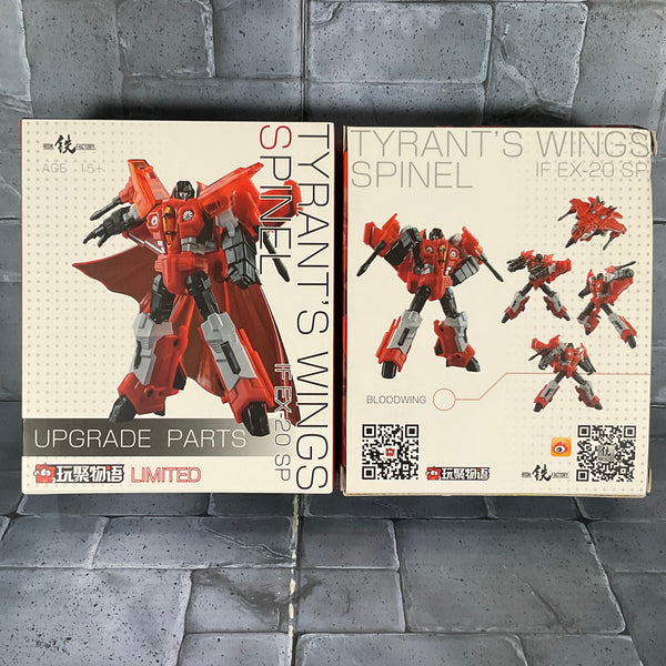 Transformers Seekers Iron Factory IF-EX20R with Upgrade Parts Red & Grey- Starscream like
