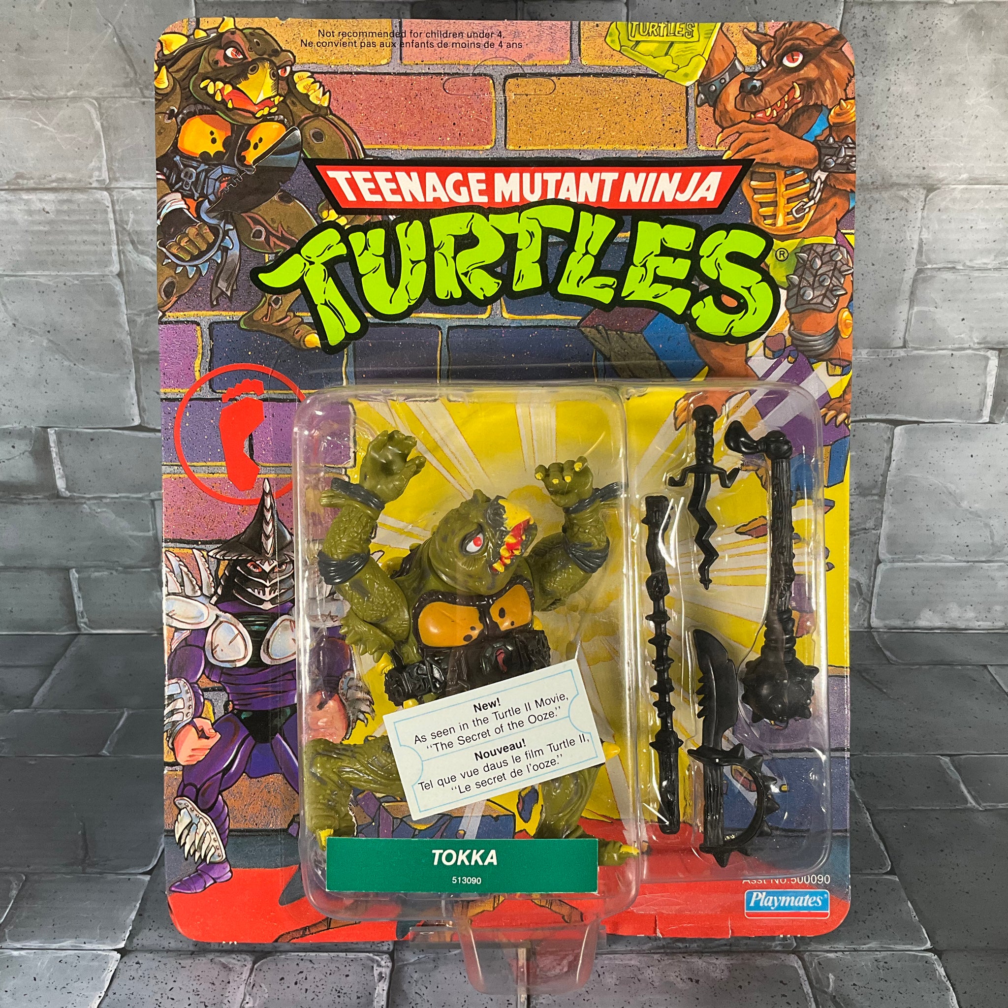 TMNT Teenage Mutant Ninja Turtles: Secret of the Ooze - Tokka Brand-New Unpunched (Playmates, 1989)
