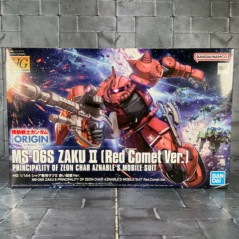 Gundam Model Kit Origin MS-06S Zaku II Red Comet Ver