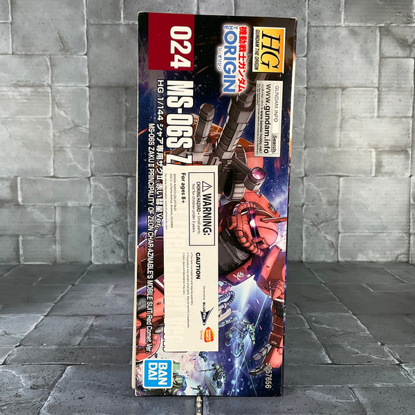 Gundam Model Kit Origin MS-06S Zaku II Red Comet Ver