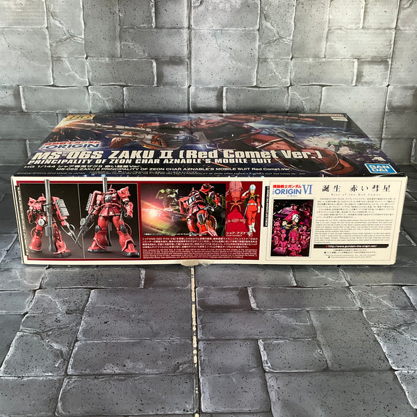 Gundam Model Kit Origin MS-06S Zaku II Red Comet Ver