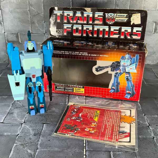 Transformers: G1 - Blurr Complete in Box Canadian (Takara, 1986)