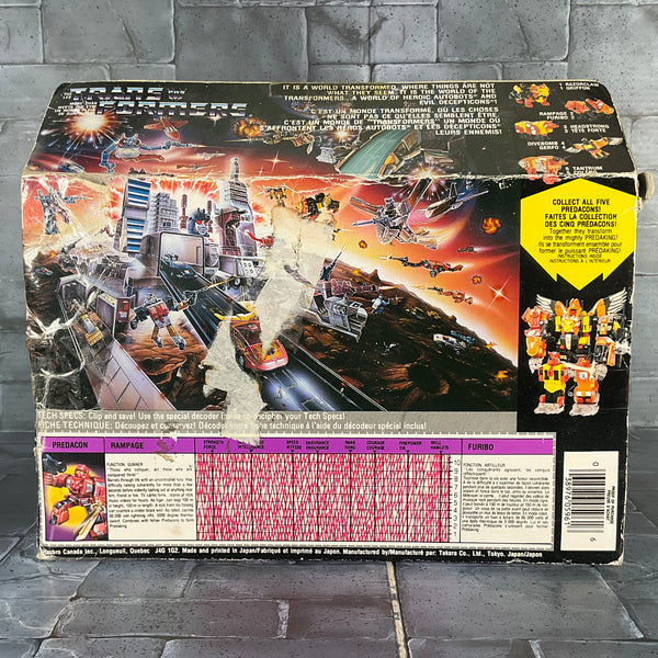 Transformers: G1 - Rampage Complete in Box (Takara)