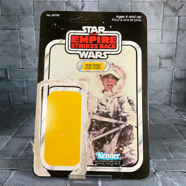 Vintage Star Wars Hoth Han Solo With Unpunched Cardback