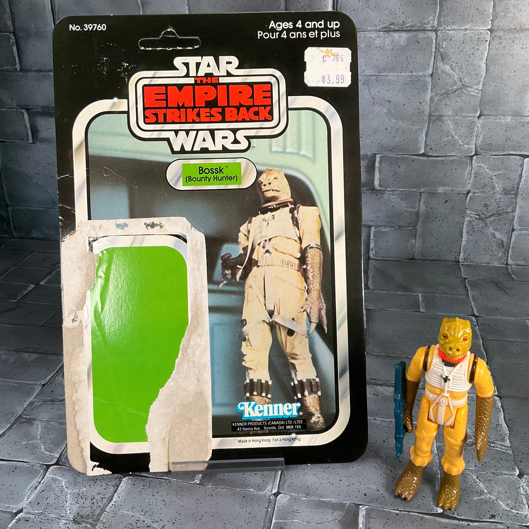 Vintage Kenner Star Wars - Bossk #1 with Unpunched Cardback