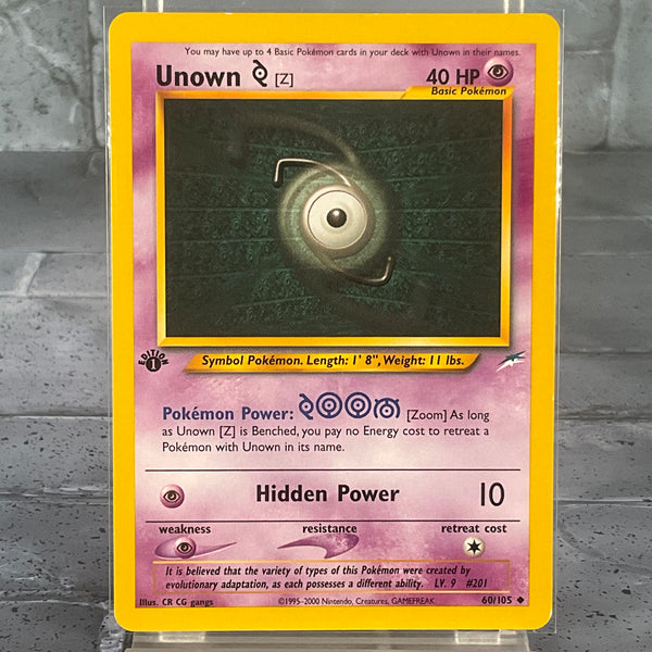 Unown Z - 60/105 - 1st Edition